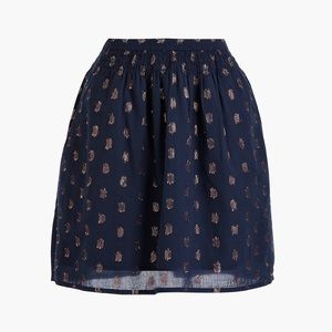 J Crew Metallic Polka-Dot Skirt